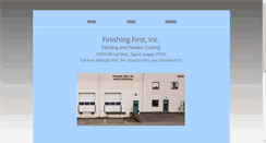 Desktop Screenshot of finishingfirstinc.com